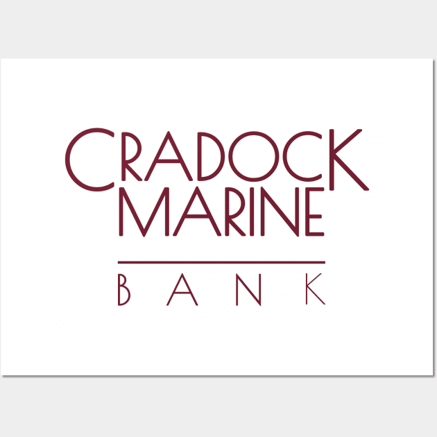 Cradock Marine Bank (Maroon) from X-Files and Breaking Bad Wall Art by sleepawaydan